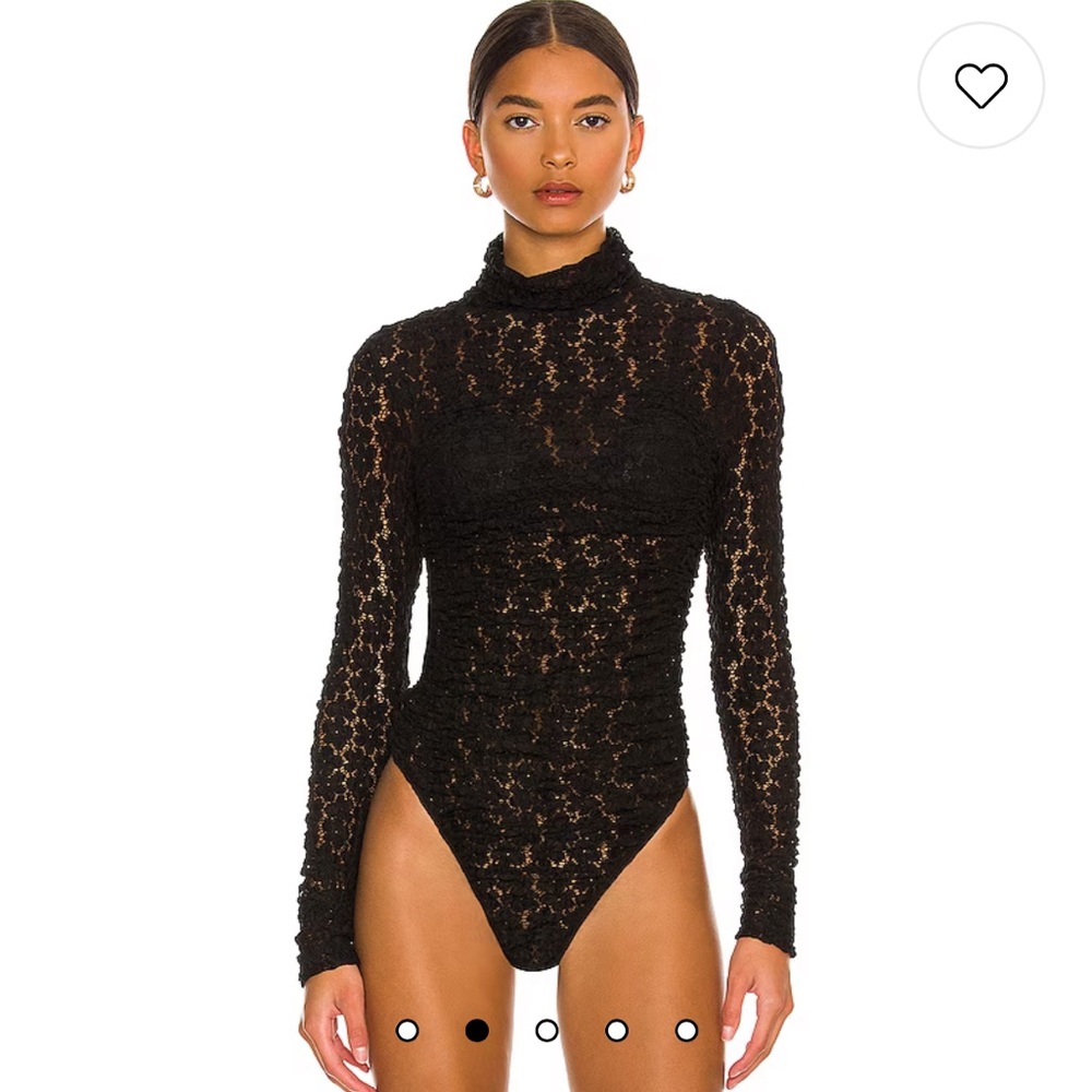 FREE PEOPLE Day & Night Lace Bodysuit in Black